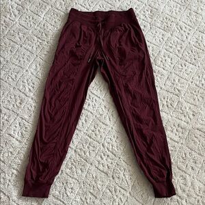 Lululemon Burgundy Jogger Pants